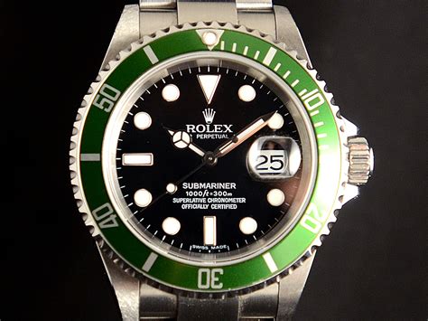 rolex submariner ghiera e quadrante verde usato|Rolex Submariner 16610LV RRR B&P stupendo .